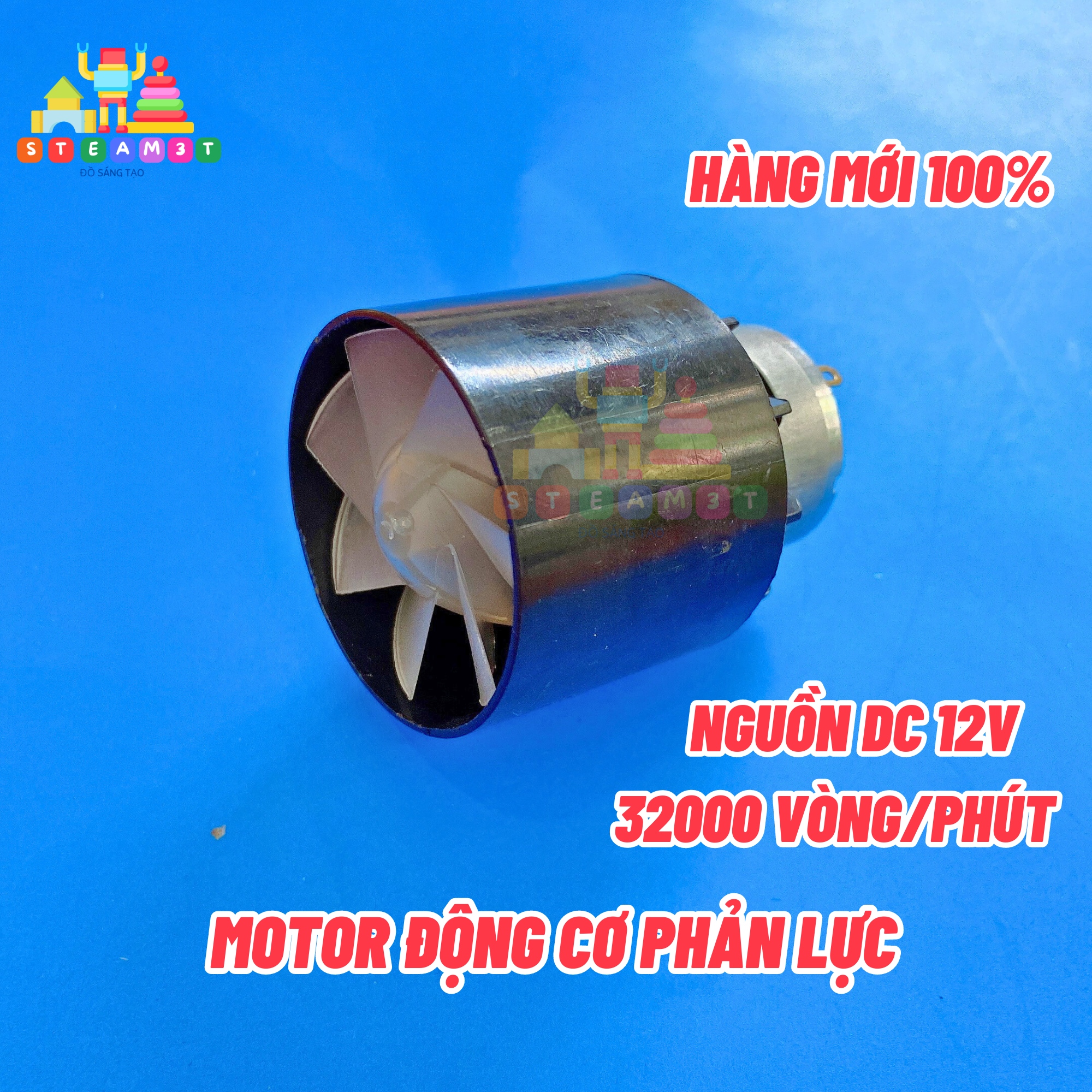 Động cơ motor phản lực 12v tốc độ cao, cho máy sấy tóc máy thổi, 32000 vòng - lk0700