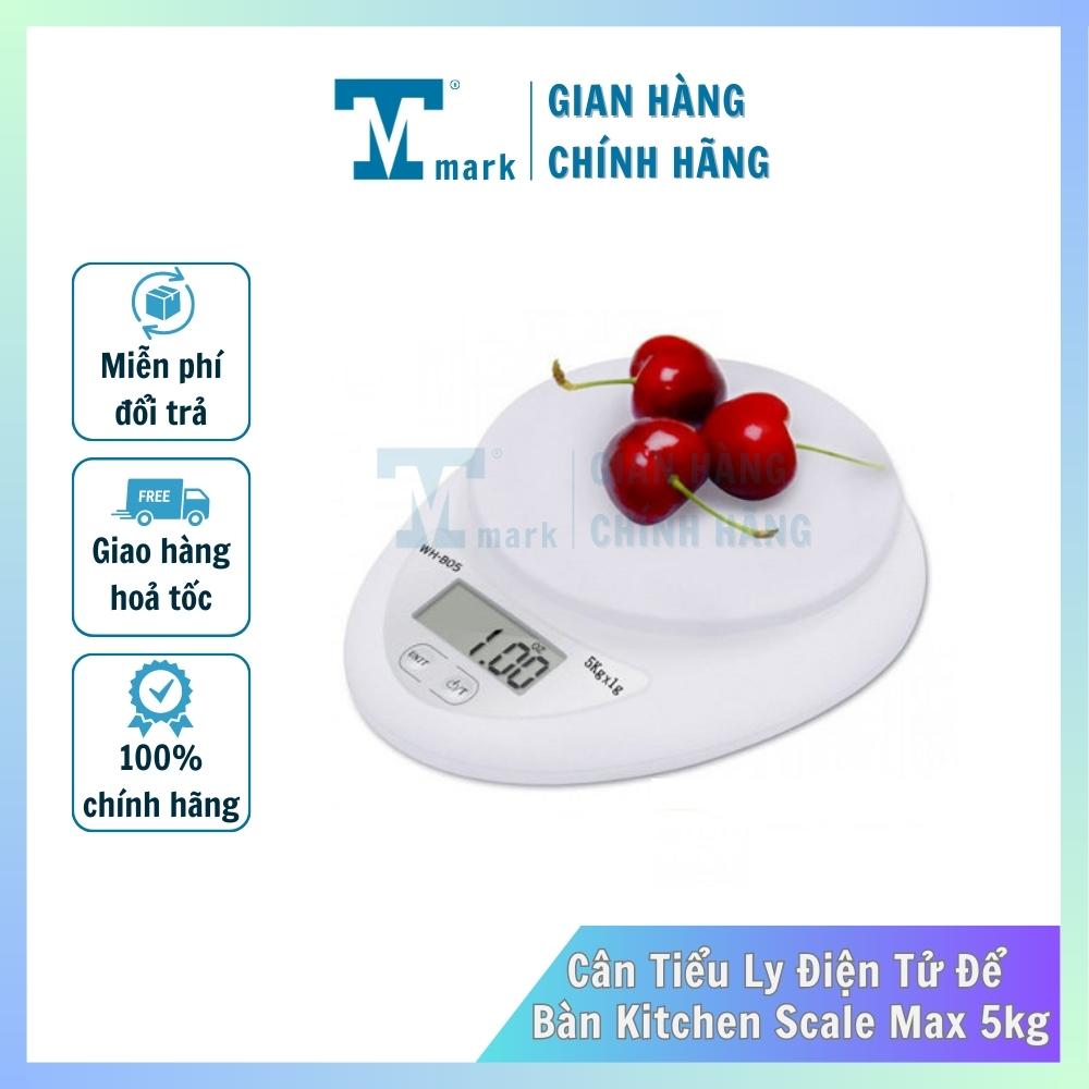 Cân điện tử mini WH-B05 5kg (Cân nhà bếp) Tmark