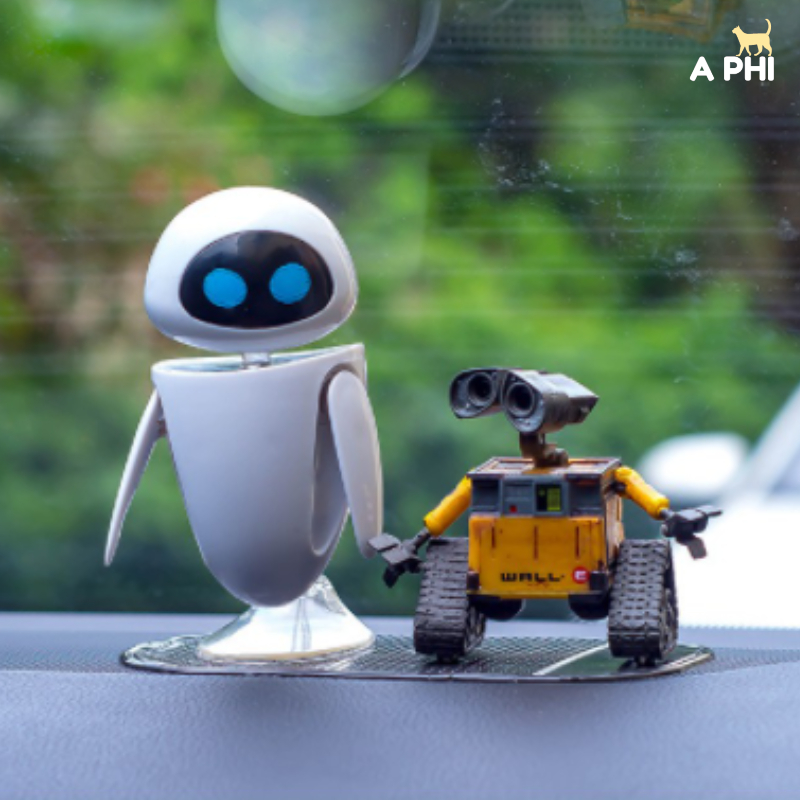 Mô hình nhân vật Wall-E, EVE phim Robot biết yêu cao 7cm