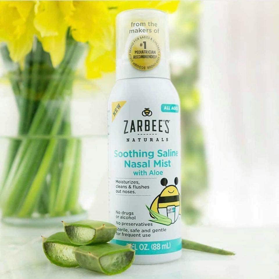 Xịt mũi lô hội Zarbee Mỹ 88ml cho bé Zarbees