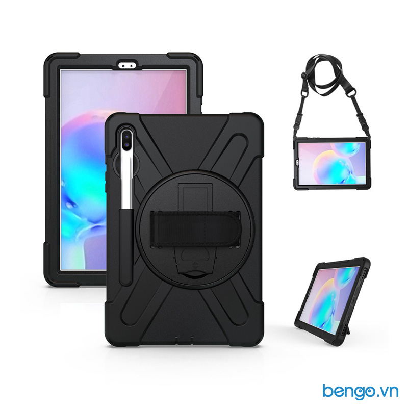 [HCM]Ốp Lưng Samsung Galaxy Tab S7/Tab S7 Plus/Tab S8/Tab S8 Plus/Tab S8 Ultra Chống Sốc Dựng Máy Có Dây Đeo Vai Và Tay