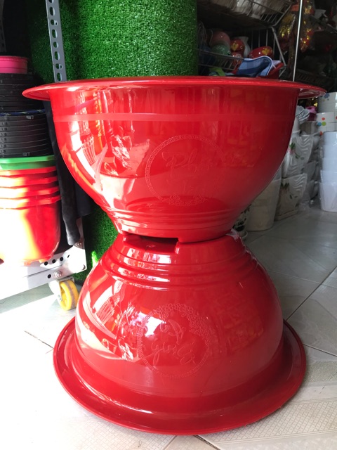 Chậu Nhựa Trồng Cây Đỏ Bóng