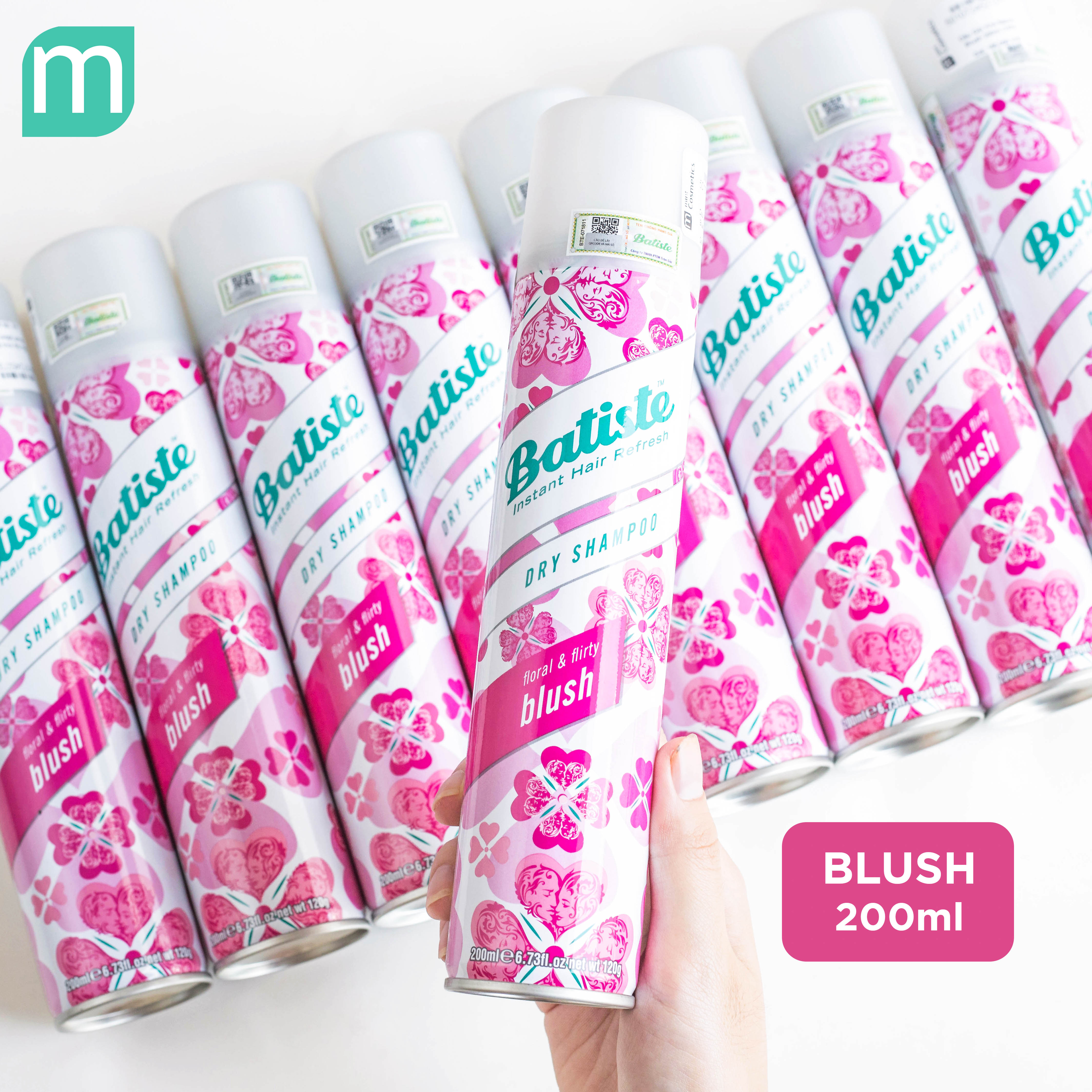 Dầu Gội Khô Batiste Dry Shampoo 200ml