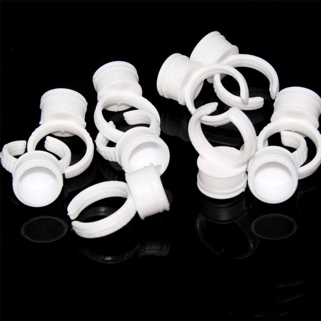 100 Nhẫn Đựng Mực Phun Xăm