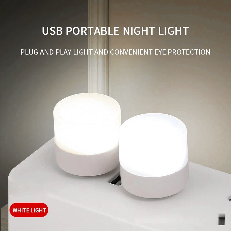 Bóng đèn ngủ đọc sách LED USB mini bảo vệ mắt với cổng USB