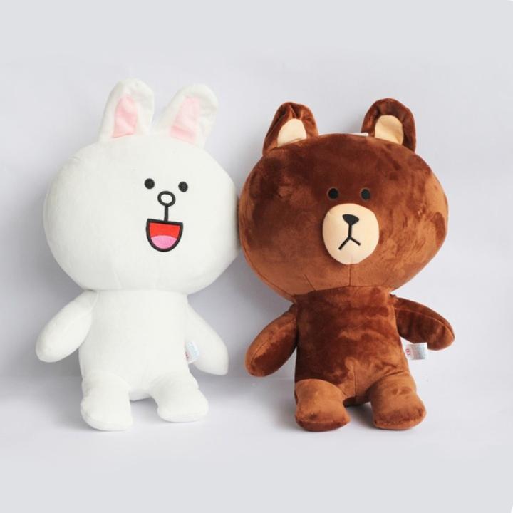 Gấu Brown và thỏ Cony kích thước 40cm(có áo)