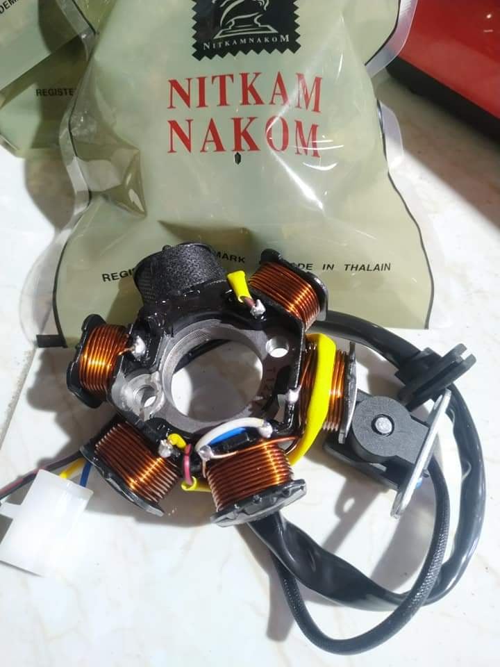 Cuộn điện 6 múi xe máy Dream - Wave, lửa 6 cục 5 lớp-ZAC 3