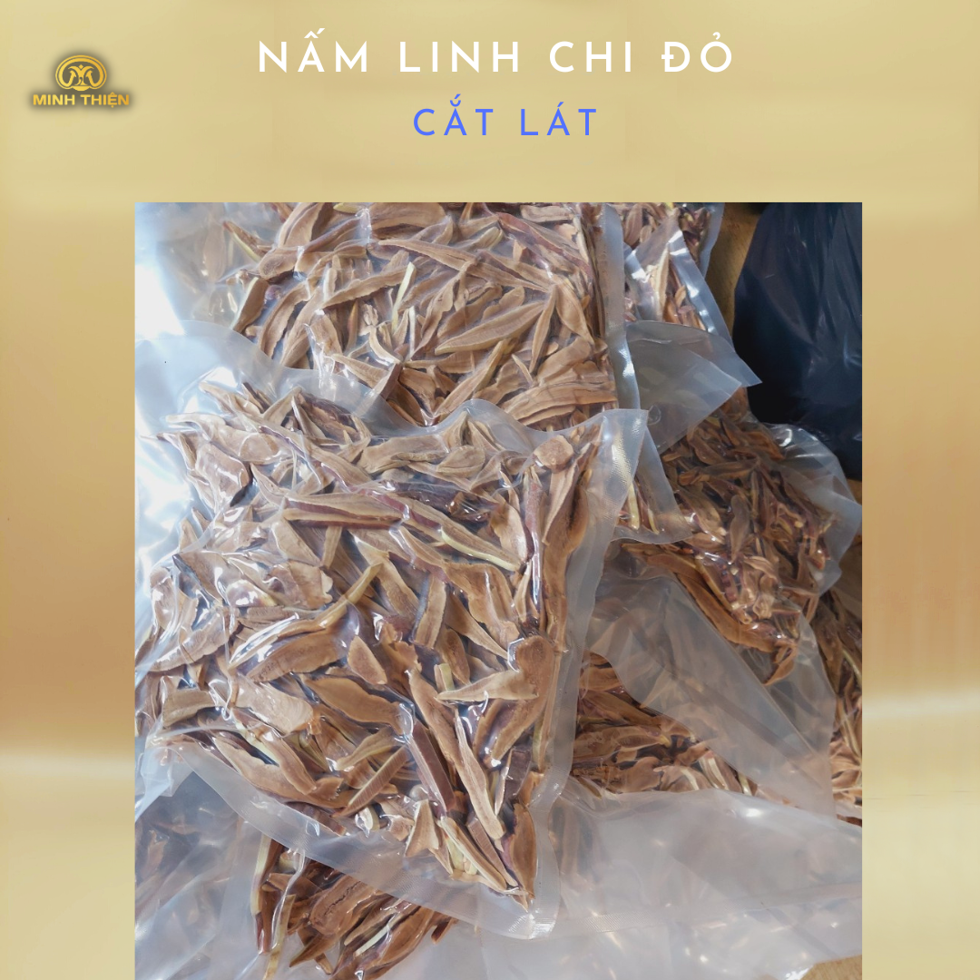 Nấm Linh Chi Đỏ cắt lát 250g Minh Thiện