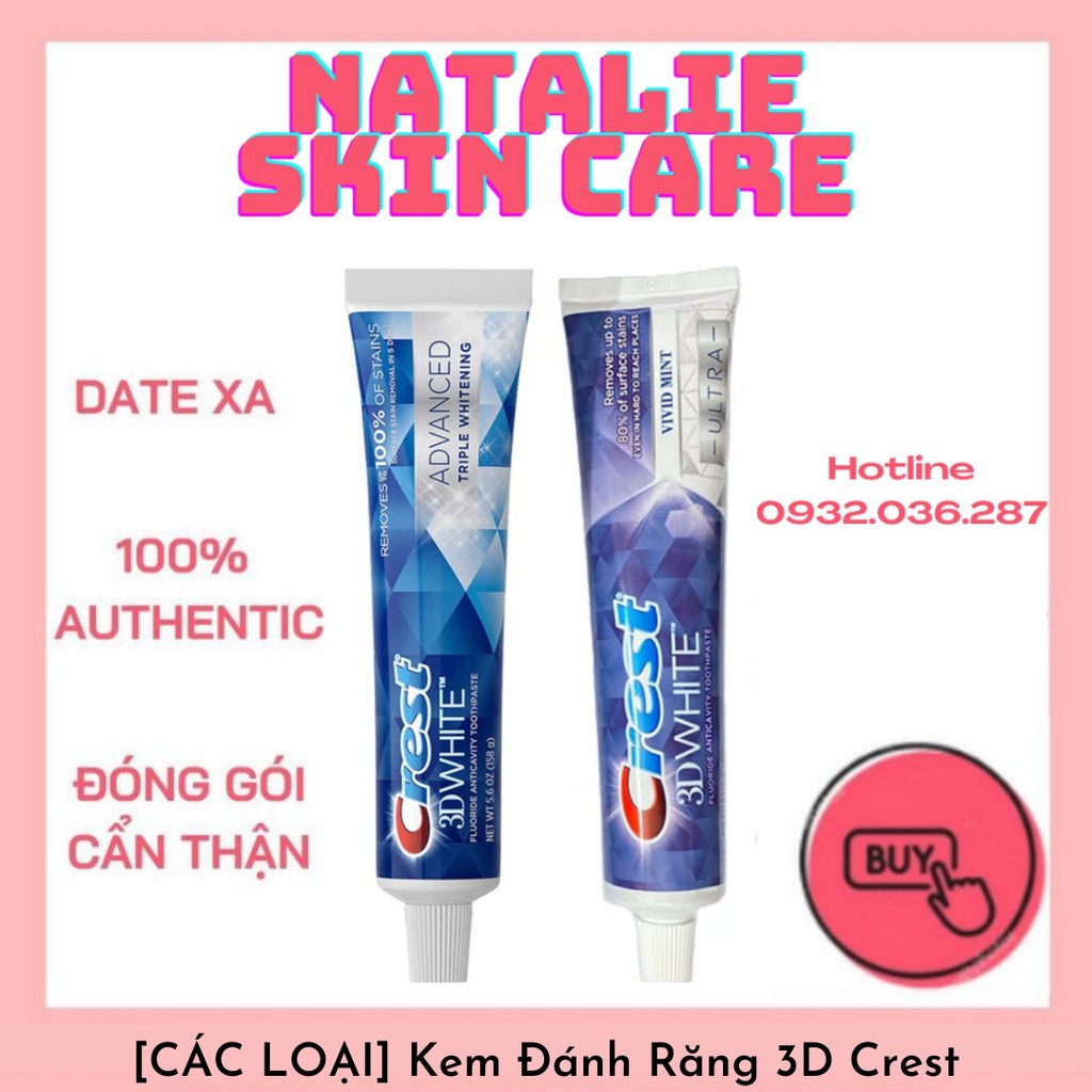 [CÁC LOẠI] Kem Đánh Răng Crest 3D White Toothpaste