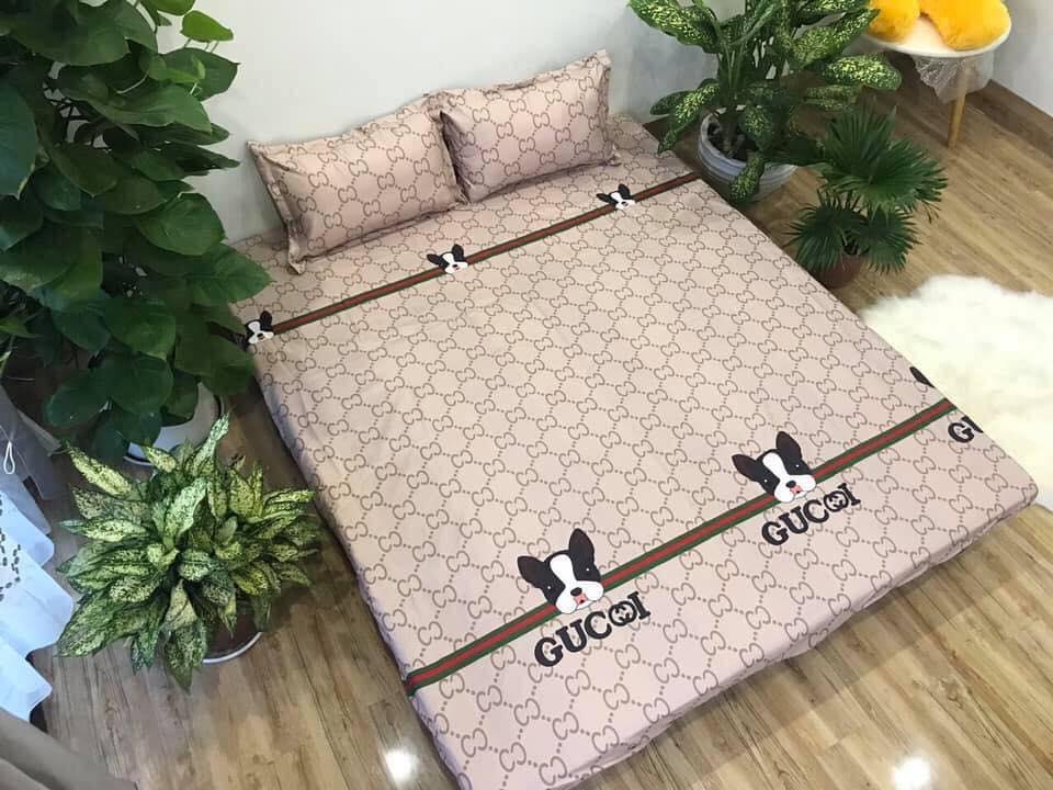 TRỌN BỘ CHĂN GA GỐI COMBO 5 MÓN - GG CÚN