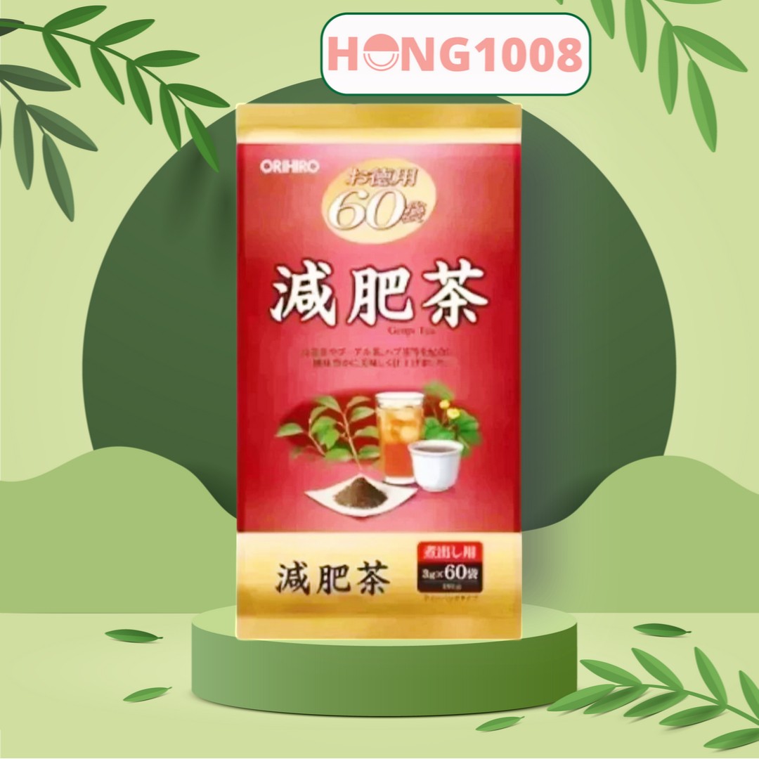 Trà giảm mỡ bụng Genpi Orihiro túi 60 gói - Genpi Tea Hỗ trợ giảm cân và giảm béo, hỗ trợ tiêu hóa, cải thiện mức cholesterol - Shop Hong1008