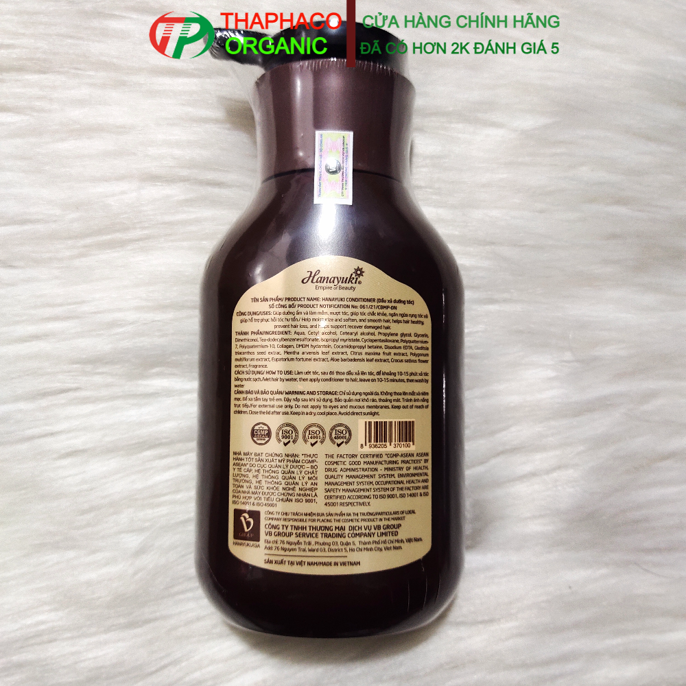 Dầu Xả HANAYUKI CONDITIONER Chai 300gr