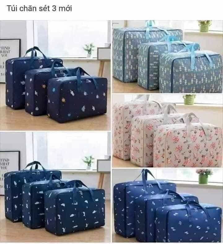 set 3 túi đựng chăn màn, quần áo