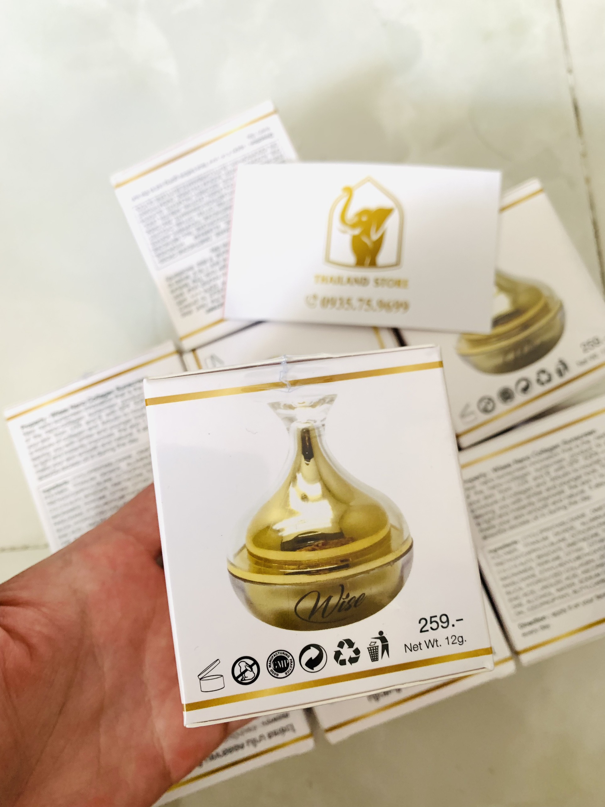 Kem chống nắng Wise Nano Collagen thái lan