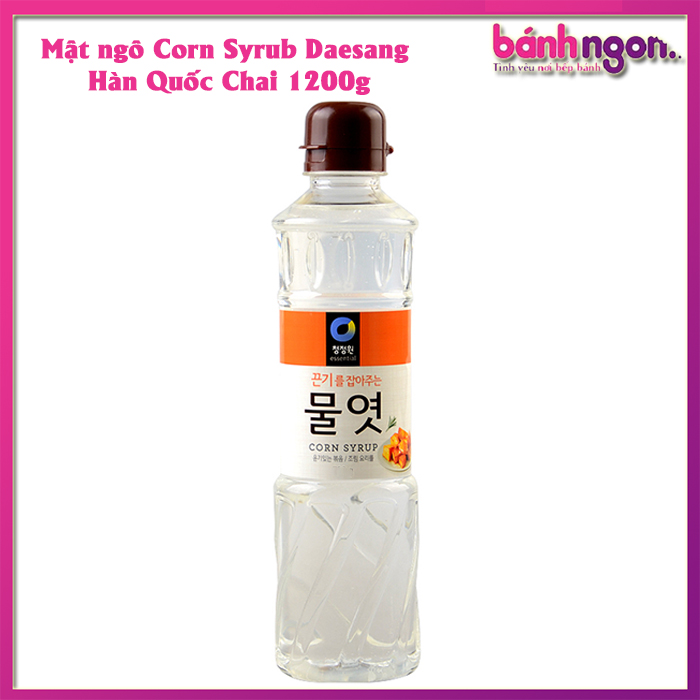 🍩🍩🍩Mật ngô corn syrub (nước đường trắng) Daesang Hàn Quốc Chai 1200g🍩🍩🍩
