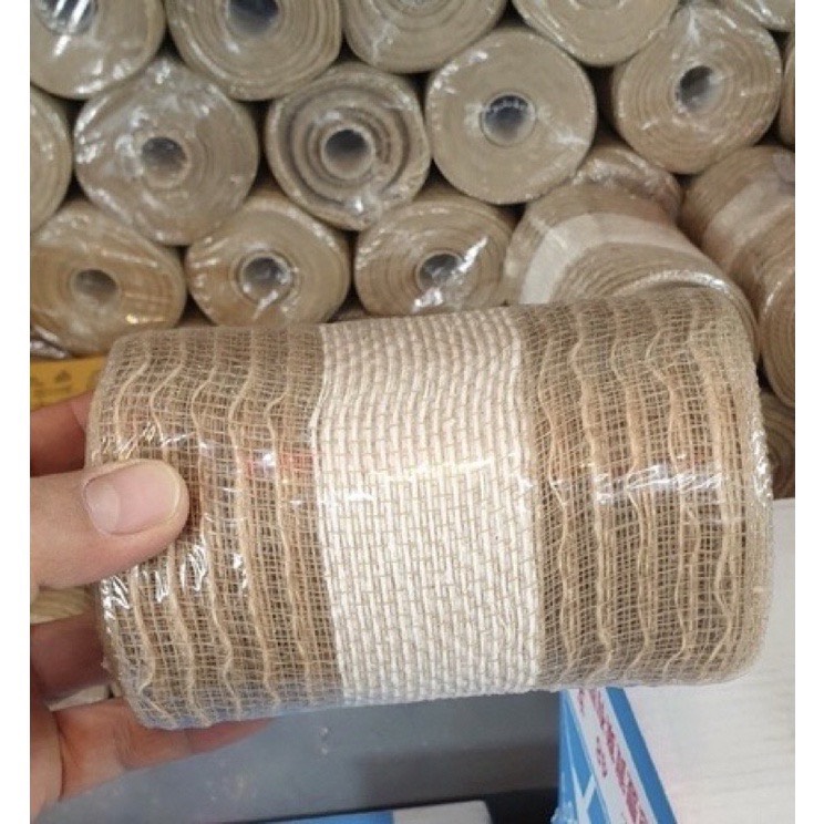 Cuộn vải bố ren trang trí khổ 15cm x 10met