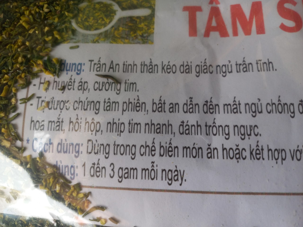 tâm sen khô 1kg