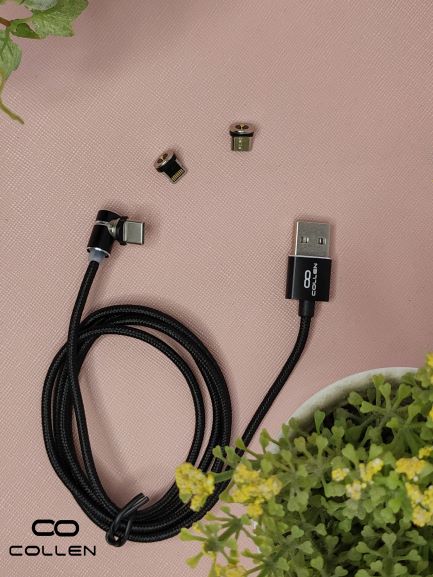 [Bán chạy] Dây sạc nam châm 3 đầu iPhone, Android, Type C.
