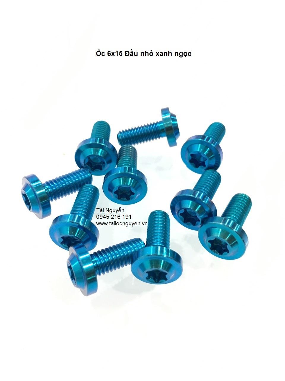[HCM]ỐC GR5 TITANIUM XANH NGỌC SIZE 5LI VÀ 6LI