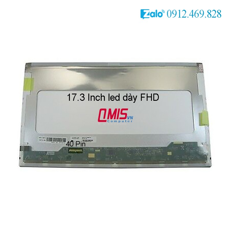 Màn hình laptop 17.3 inch led dày 30 pin 40 pin hd+ fhd cho laptop dell hp lenovo asus acer lg samsung - renew