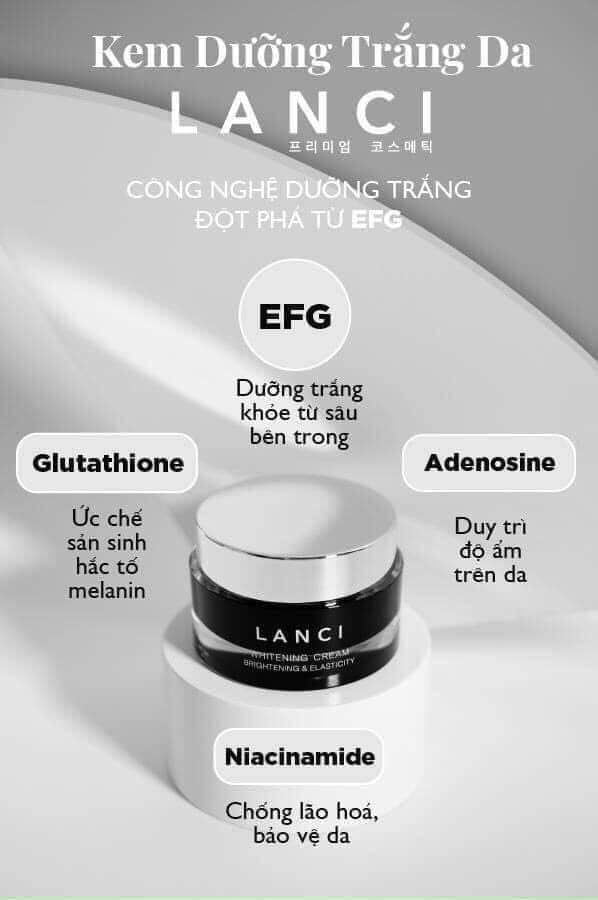 KEM DƯỠNG TRẮNG DA LANCI HÀN QUỐC