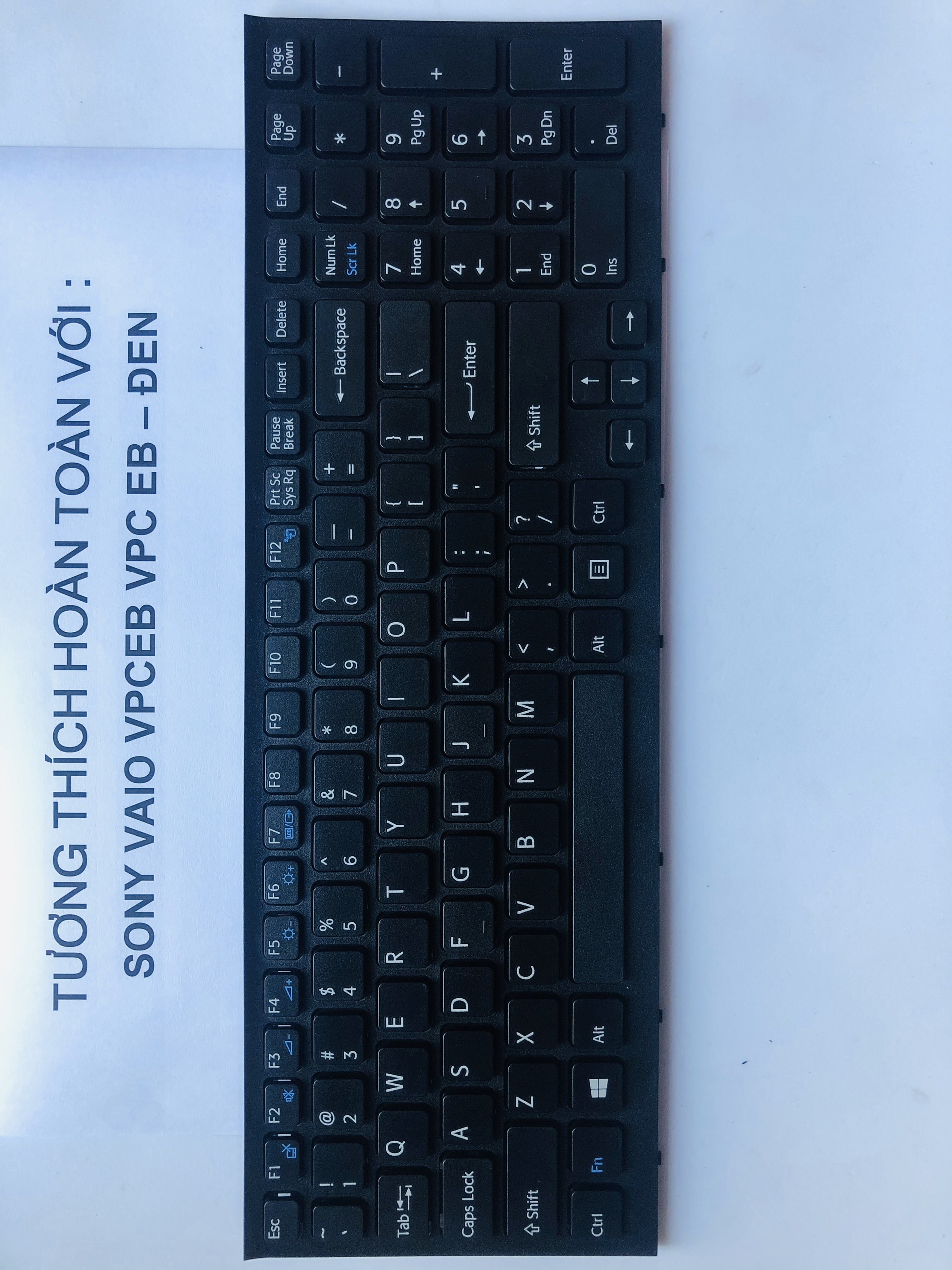 [HCM]Bàn Phím Cho Laptop Sony  Vaio VPCEB VPC-EB Màu Đen Hàng Mới 100% Bảo Hành 12 Tháng Toàn Quốc