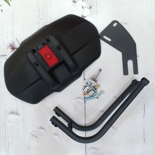 DÈ CHẮN BÙN KIỂU KTM 1 CHÂN Winner, Exciter, R15V3, MT03, MT15.MSX có miếng phản quang đỏ - Vindecal BD