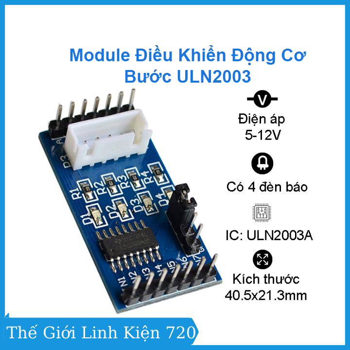 Module điều khiển động cơ bước uln2003 - dán