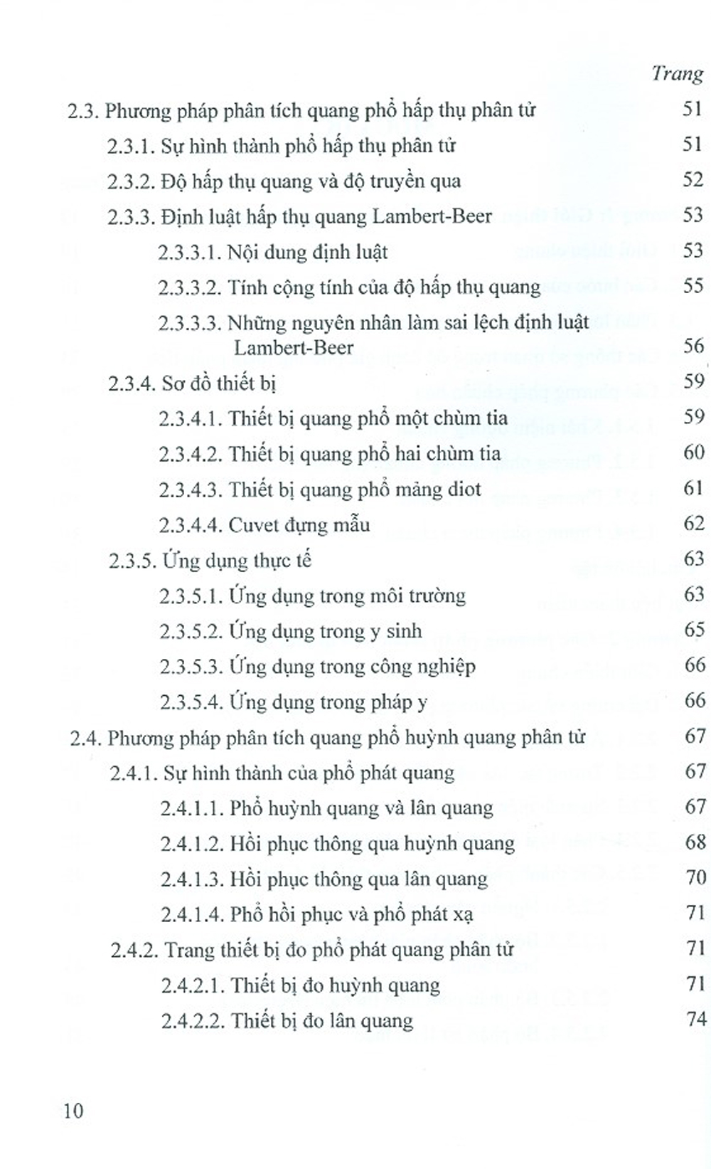 Các Phương Pháp Phân Tích
