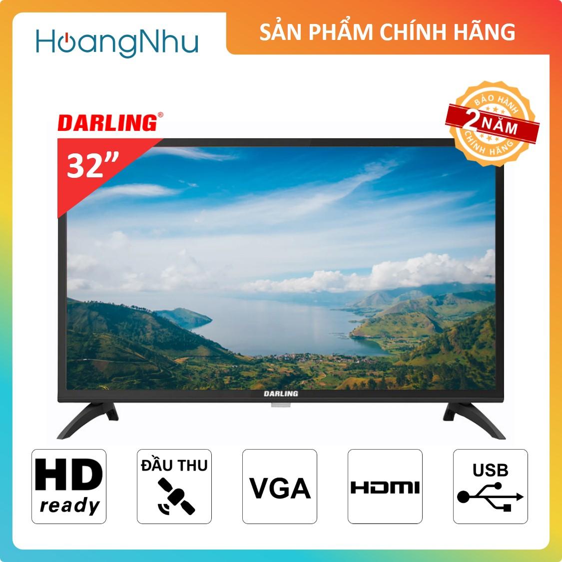 Bảng giá TV LED Darling 32 inch 32HD962-S2 (HD Ready, Tích hợp truyền hình KTS & Vệ Tinh)