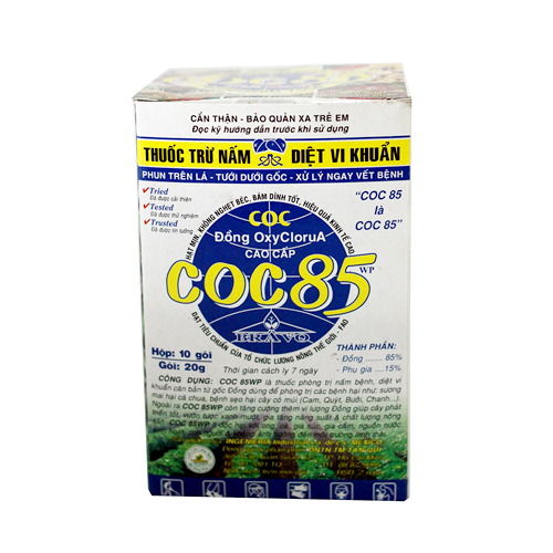 THUỐC TRỪ NẤM BỆNH - COC85 GÓI 20 GRAM
