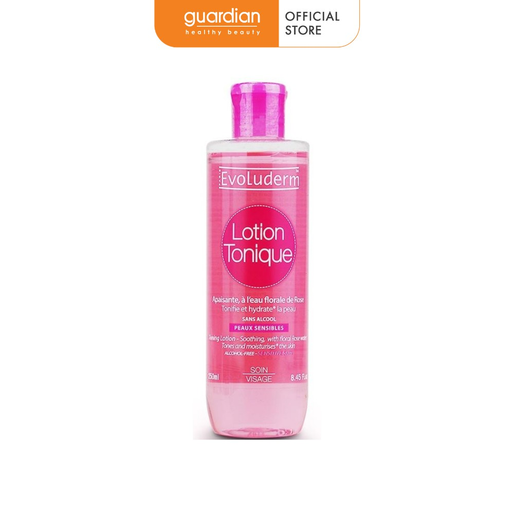 Nước Hoa Hồng Giữ Ẩm Không Cồn Evoluderm 250Ml