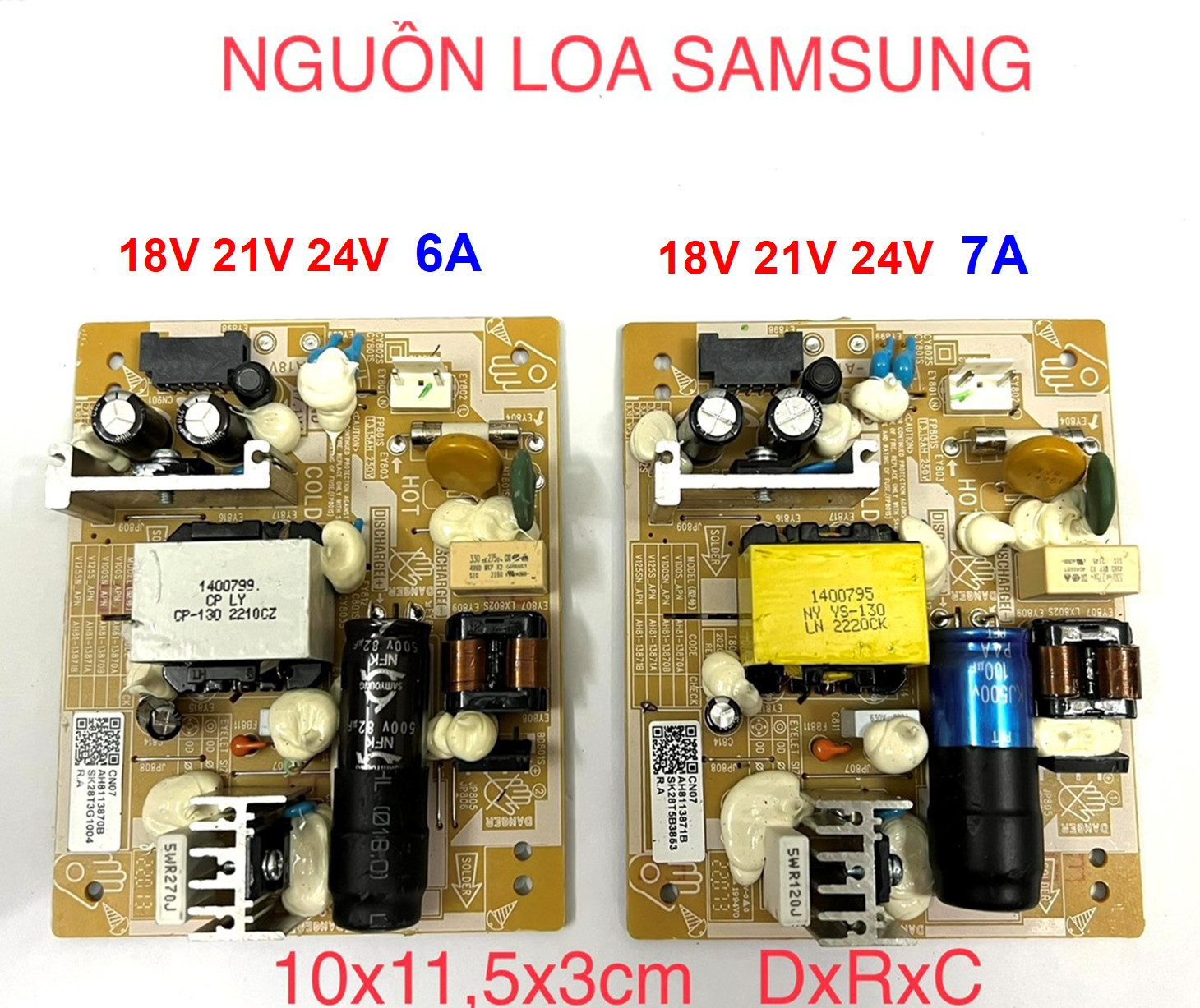 MẠCH NGUỒN 220V. 18V 7A , 21V 7A , 24V 7A  AMPLI CLASS D. ( Loa samsung AH8113870B , AH8113871B , AH4400307C )
