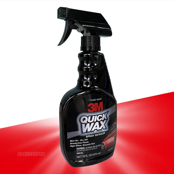 Chai xịt đánh bóng nhanh sơn xe 3M Quick Wax 473ml
