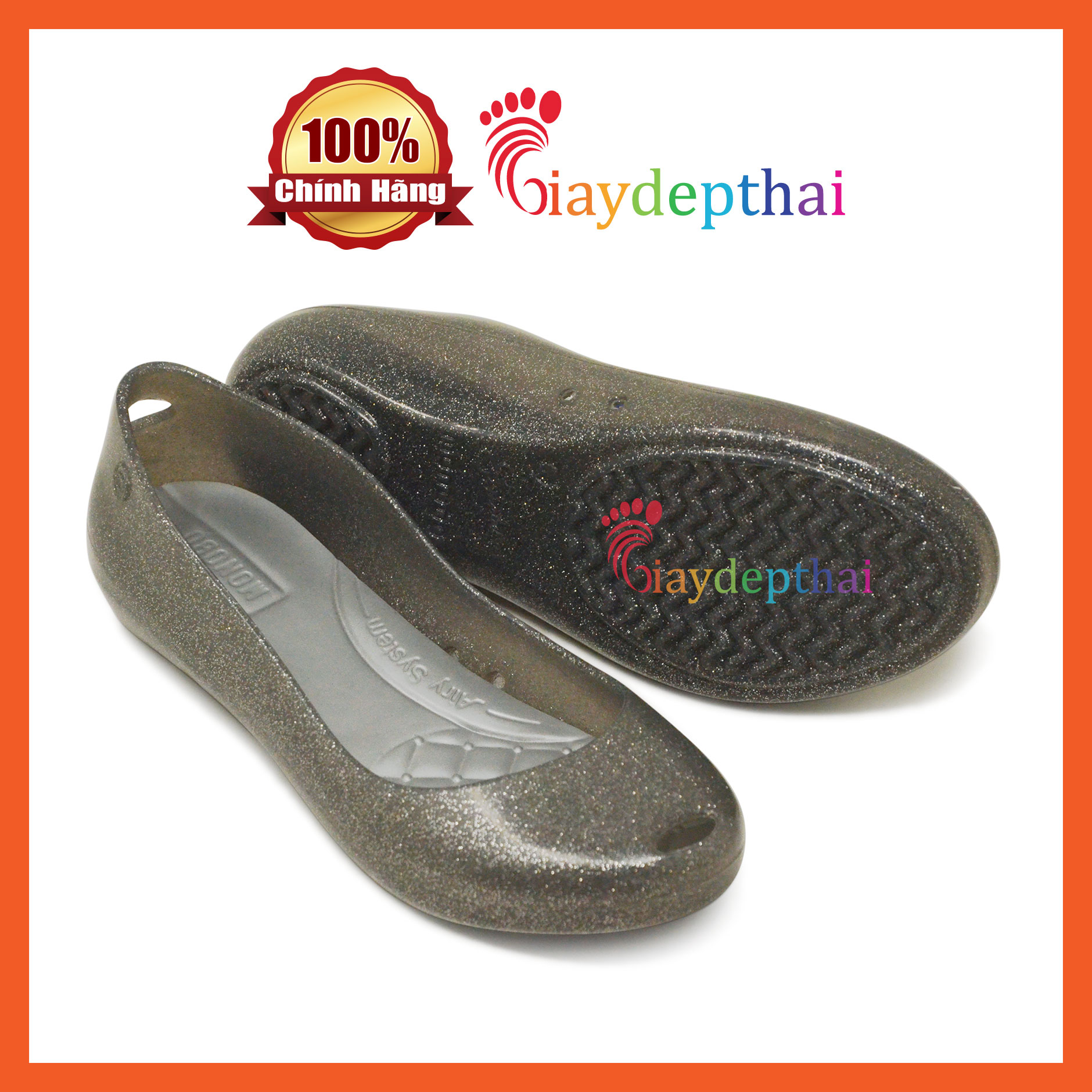 [HCM]Giày nhựa Thái Lan Monobo Crystal - Xám