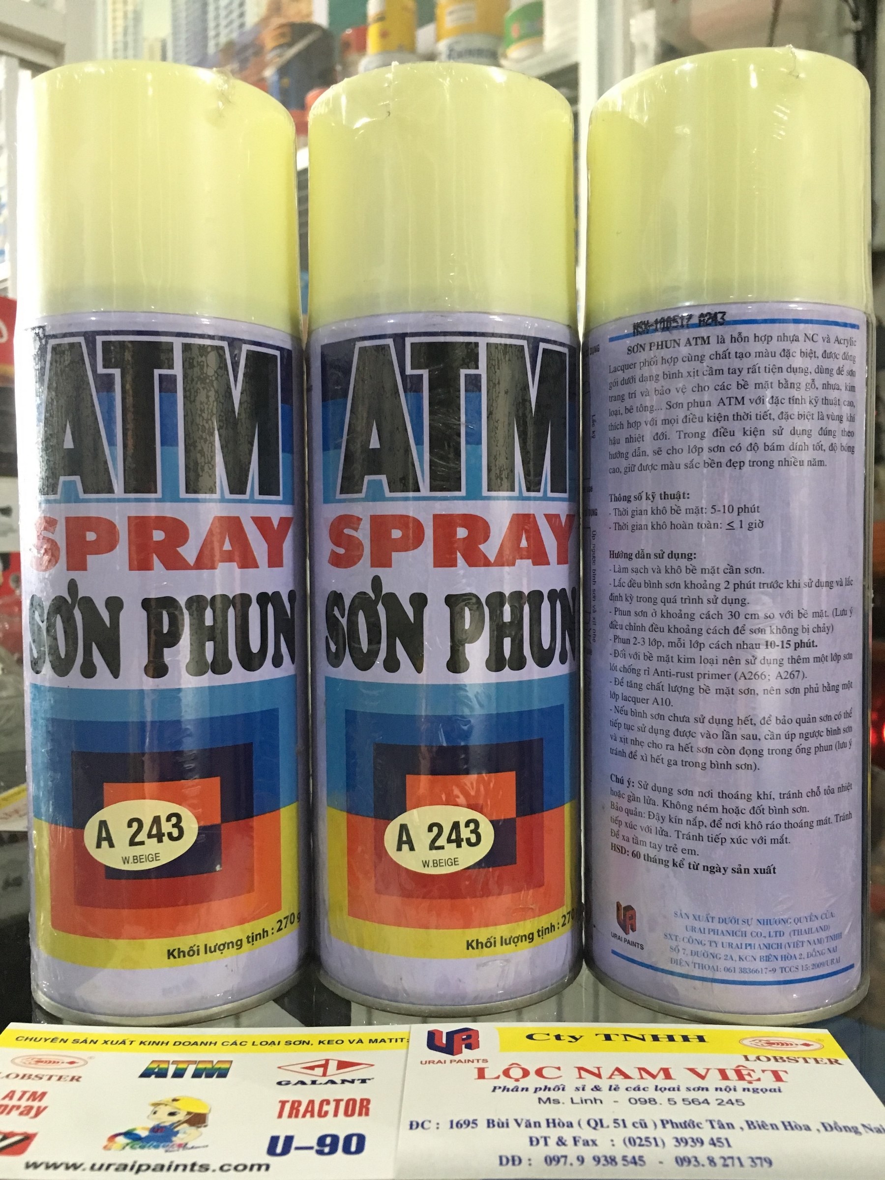 Atm Spray Paint in Dark Cream Color A243
