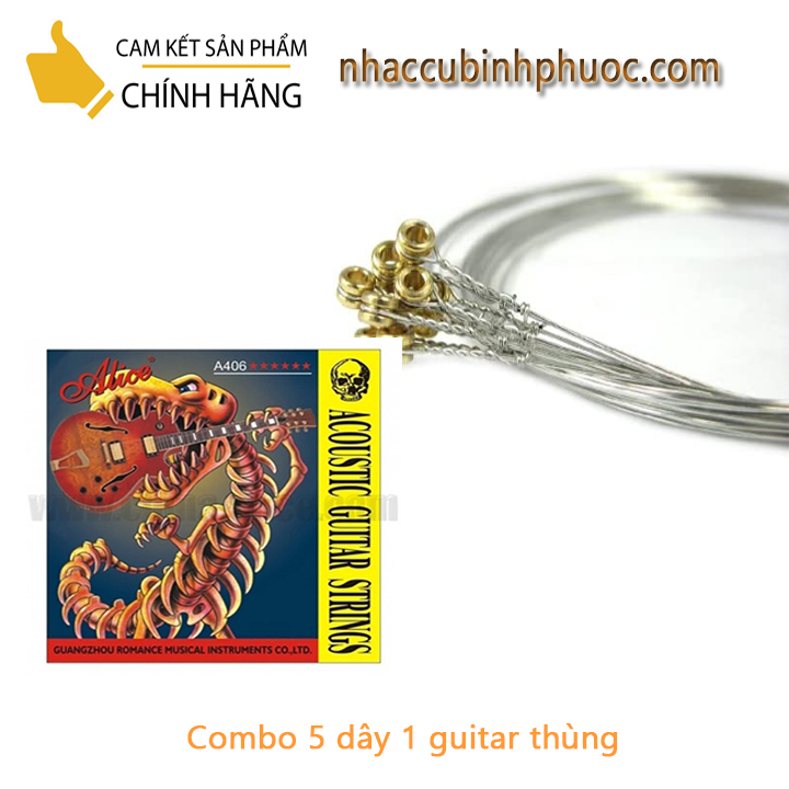 Bộ Combo 5 dây đàn guitar acoustic dây số 1