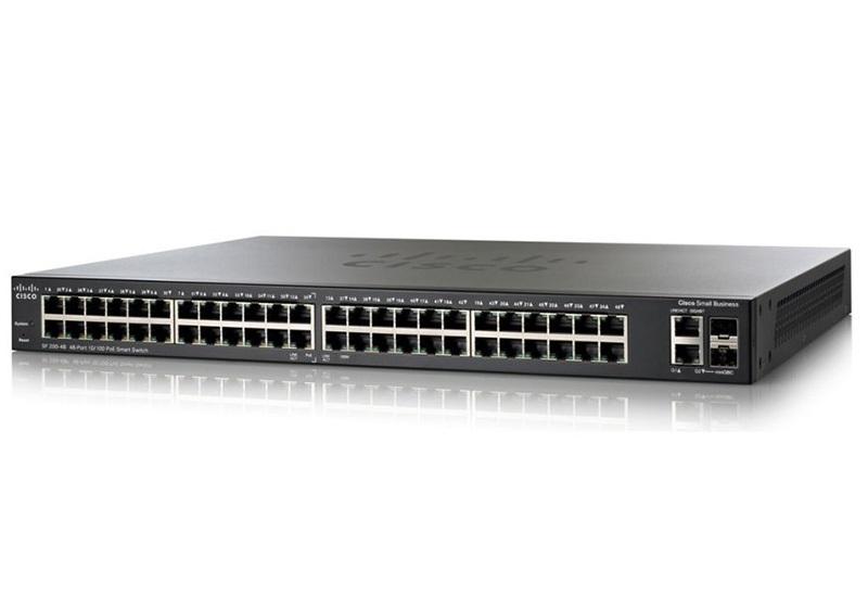 [Trả góp 0%]Cisco SF200-48P 48-Port 10-100 PoE Smart Switch