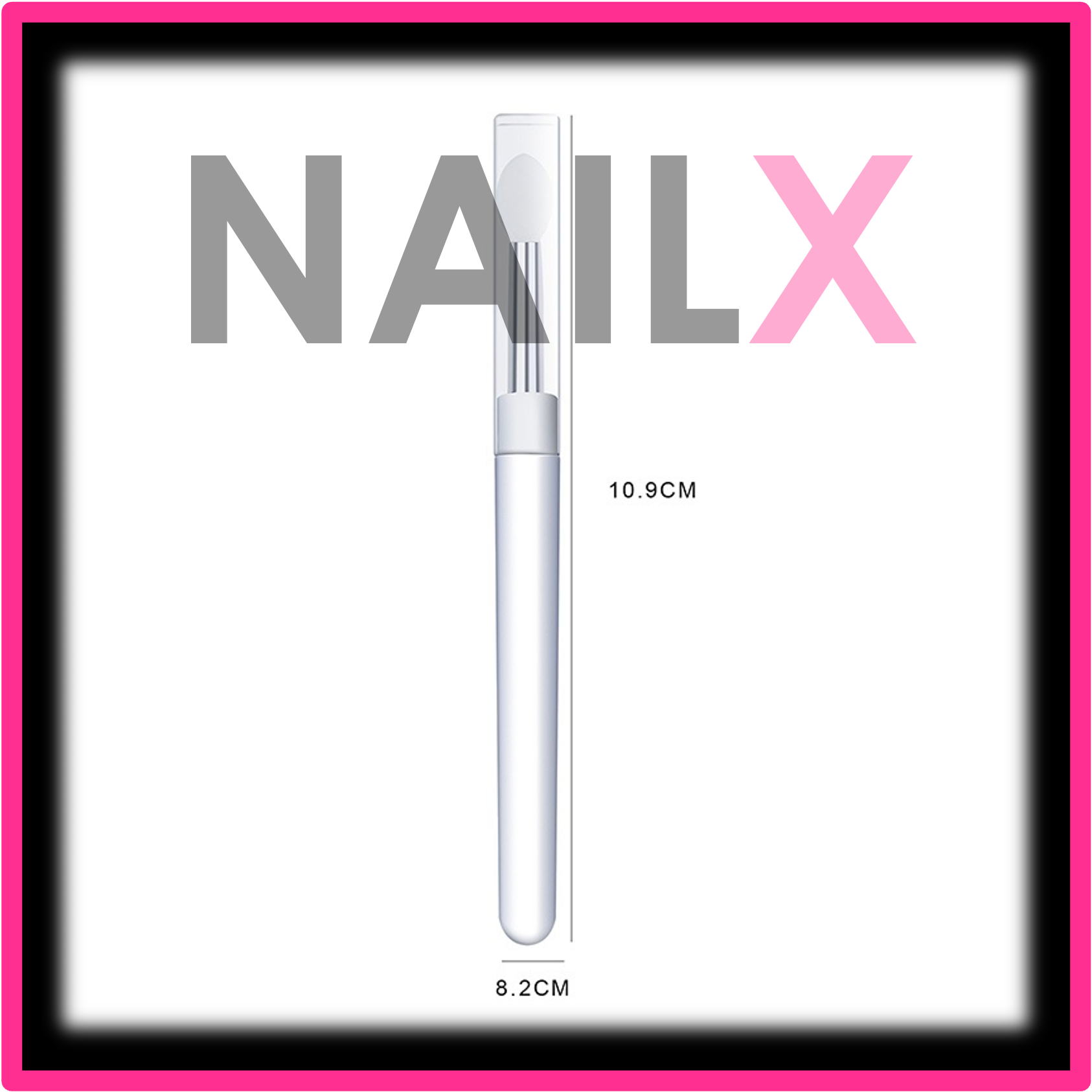 Cọ silicon chà tráng gương, chà bột gương đầu silicon