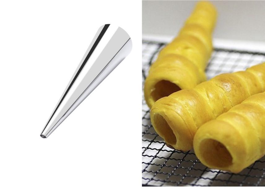 Bộ 5 khuôn bánh mì ốc quế kem- Size LỚN