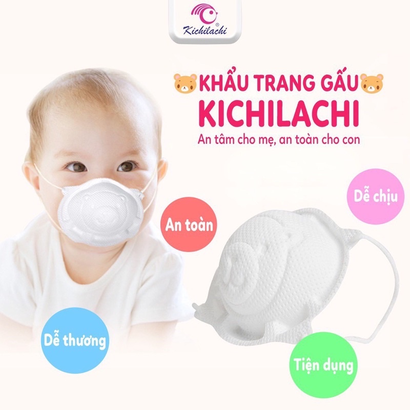 KHẨU TRANG GẤU KICHI CHO BÉ