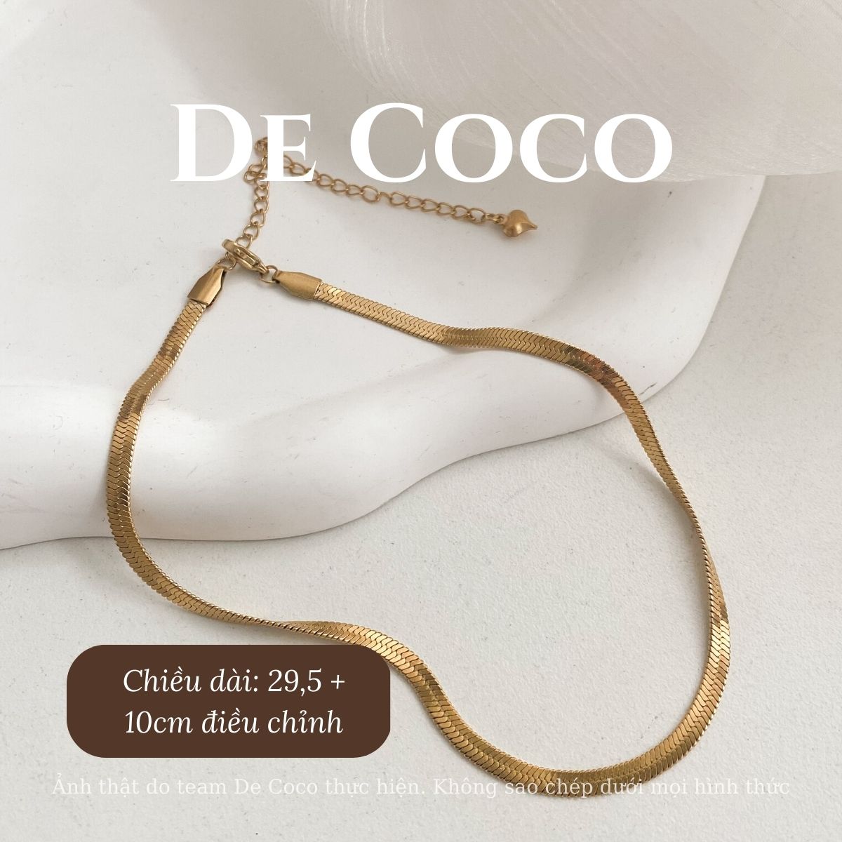 [KHÔNG ĐEN GỈ] Vòng cổ choker basic cao cấp không đen gỉ Decoco