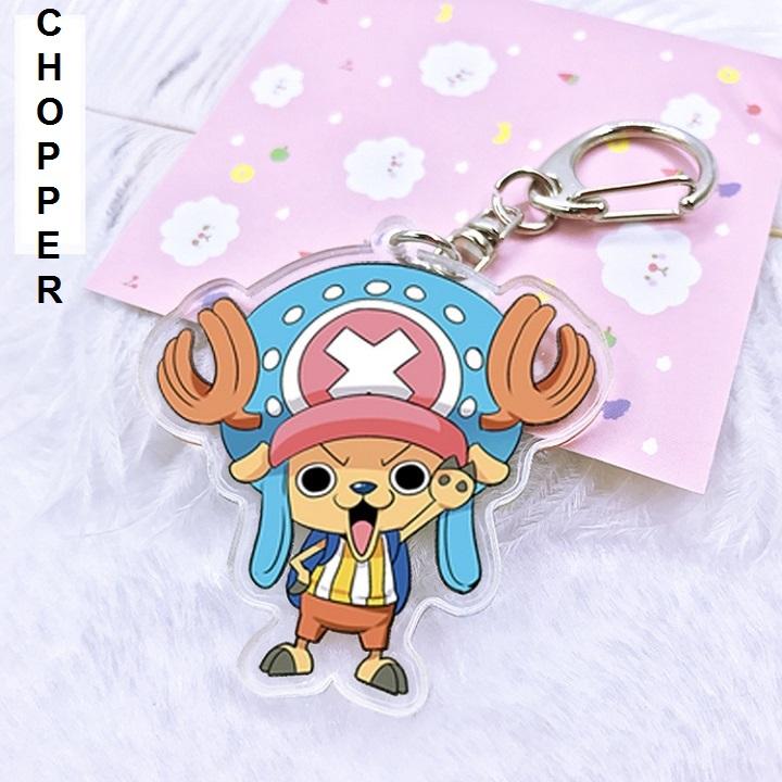 Móc khóa Chopper Onepiece mica 2 mặt