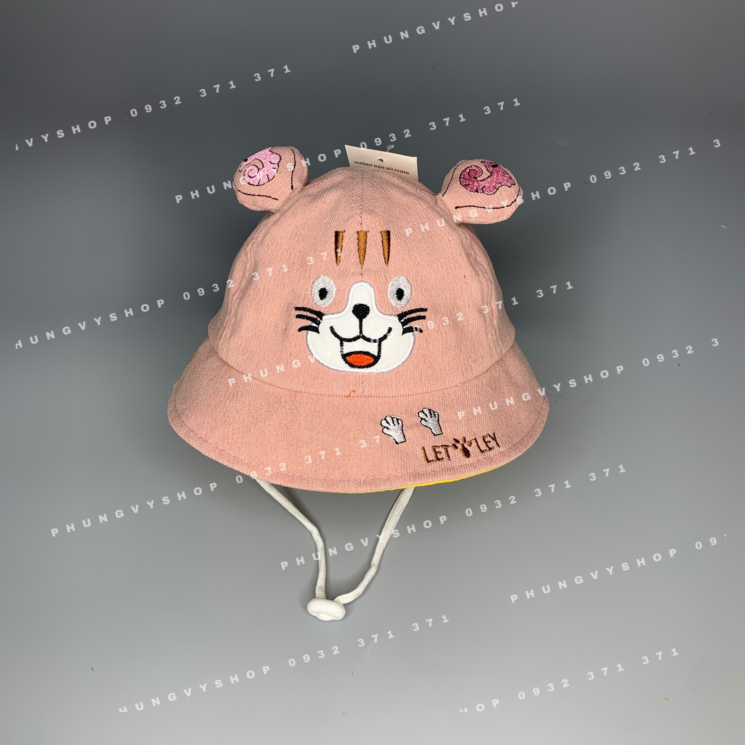 (Bé 6-20 tháng/ Vòng đầu 49cm) Mũ TAI BÈO cho bé- HỔLETLEY - Nón trẻ em