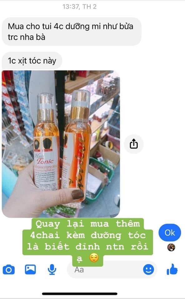 Serum xịt mọc tóc, mọc râu giảm rụng tóc Genive của Thái
