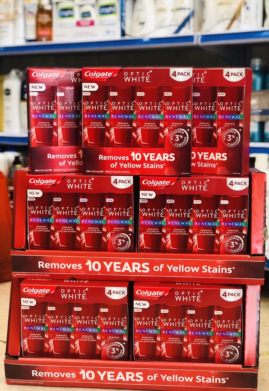 KEM ĐÁNH RĂNG COLGATE OPTIC WHITE PLATINUM 116G MỸ