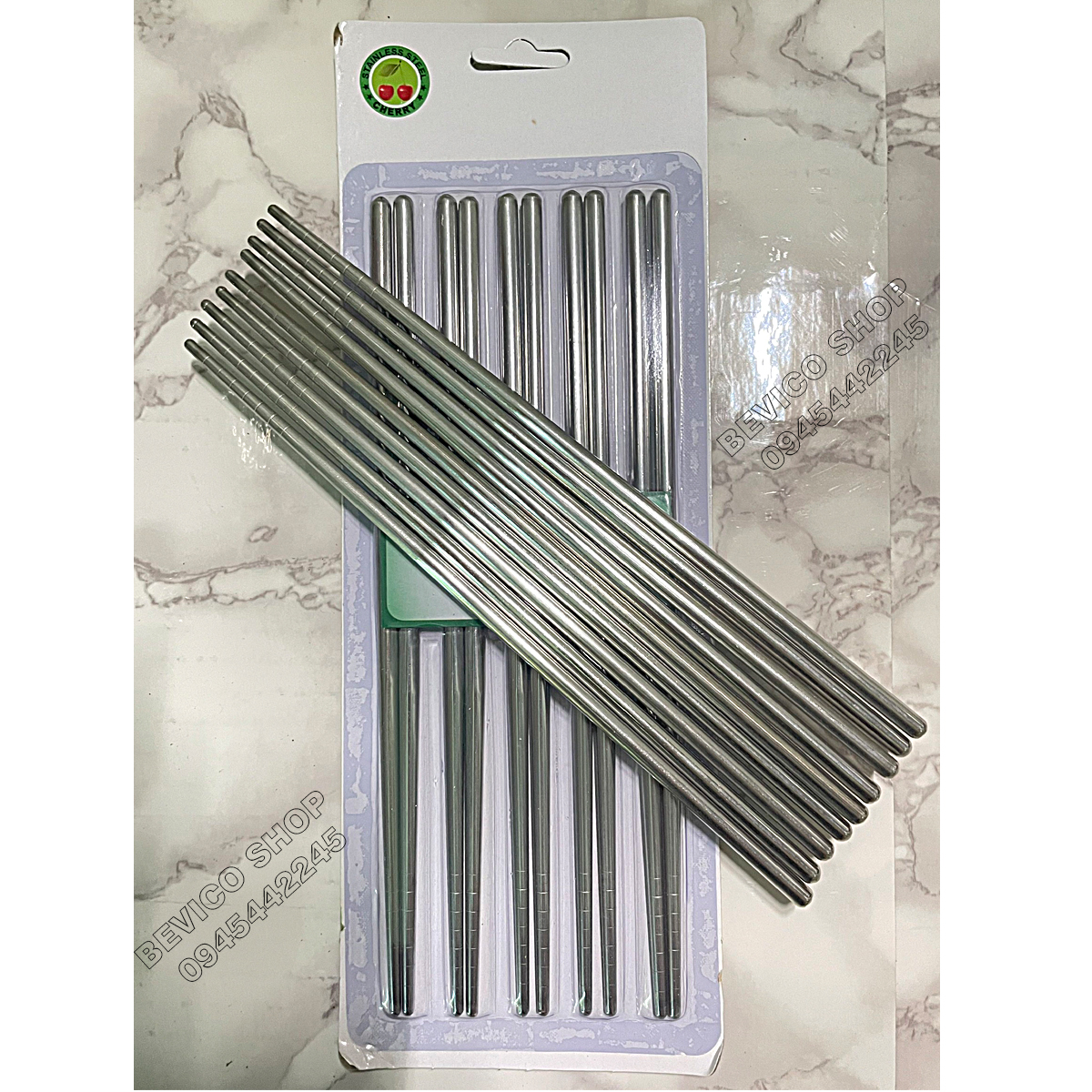 Blister 5 double stainless steel chopsticks | dining chopsticks Rice