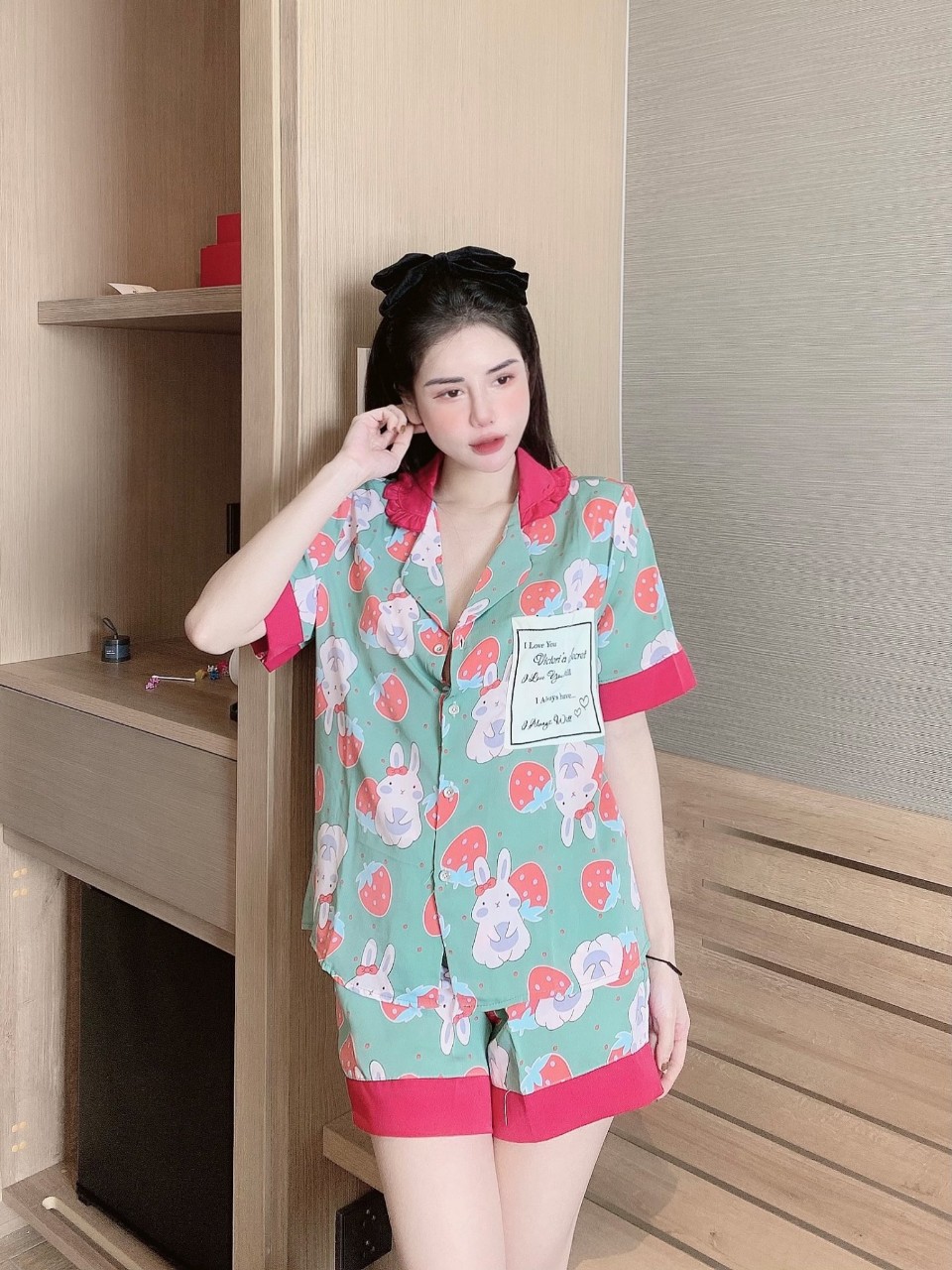 Đồ bộ mặc nhà dui mango mềm mịn mát đẹp 495