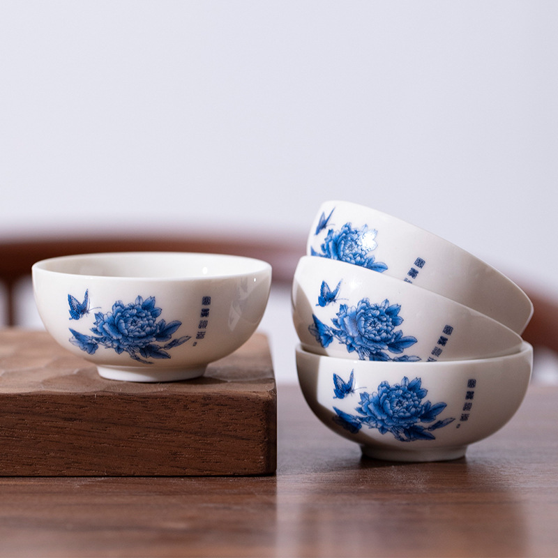 Bộ ấm chén sứ pha trà đạo (Bao gồm 1 ấm và 06 chén)