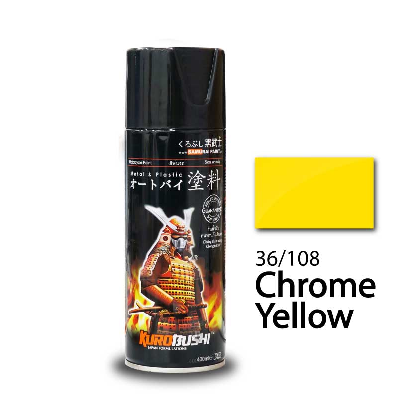 SƠN XỊT SAMURAI 108 MÀU VÀNG CHROM
